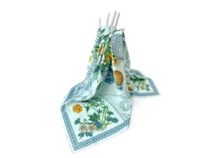 Платок Мелодия хрусталя, голубой — изображение 6