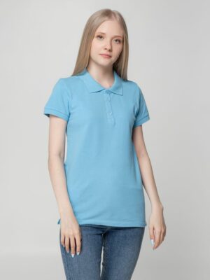 Рубашка поло женская Virma Lady, голубая — изображение 5