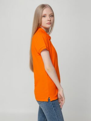 Рубашка поло женская Virma Lady, оранжевая — изображение 6