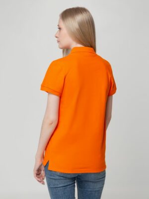 Рубашка поло женская Virma Lady, оранжевая — изображение 7