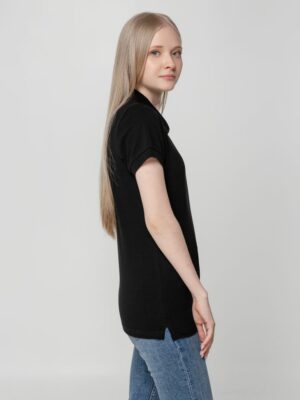 Рубашка поло женская Virma Lady, черная — изображение 6