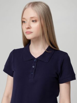 Рубашка поло женская Virma Lady, темно-синяя — изображение 8