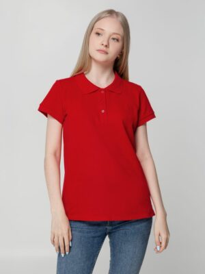 Рубашка поло женская Virma Lady, красная — изображение 5