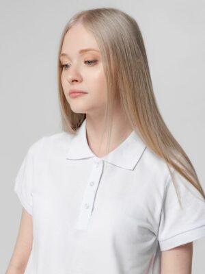 Рубашка поло женская Virma Lady, белая — изображение 8