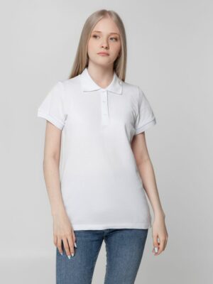 Рубашка поло женская Virma Lady, белая — изображение 5
