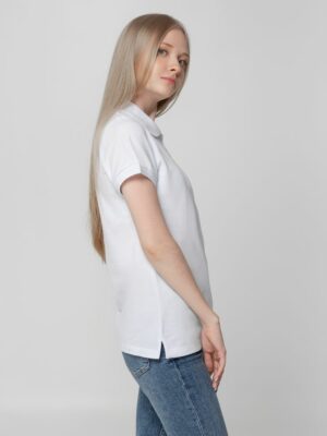 Рубашка поло женская Virma Lady, белая — изображение 6