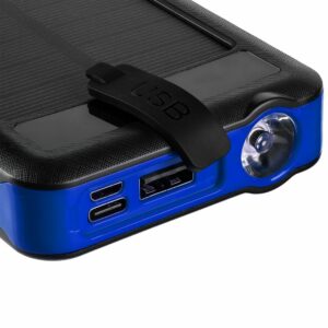 Аккумулятор с беспроводной зарядкой Holiday Maker Wireless, 10000 мАч, синий — изображение 7