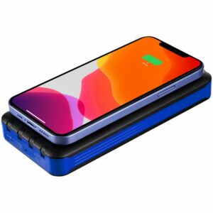 Аккумулятор с беспроводной зарядкой Holiday Maker Wireless, 10000 мАч, синий — изображение 4