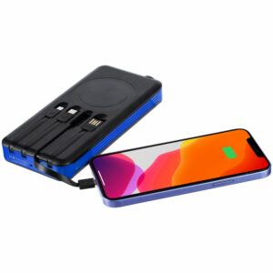 Аккумулятор с беспроводной зарядкой Holiday Maker Wireless, 10000 мАч, синий — изображение 8