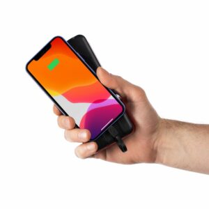 Аккумулятор с беспроводной зарядкой Holiday Maker Wireless, 10000 мАч, красный — изображение 10