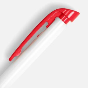 Ручка шариковая Favorite, белая с красным — изображение 3