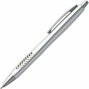 Ручка шариковая Barracuda, серебристая — изображение 2