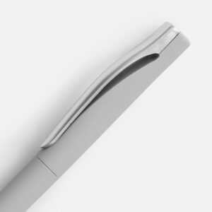 Ручка шариковая Pin Soft Touch, серая — изображение 3