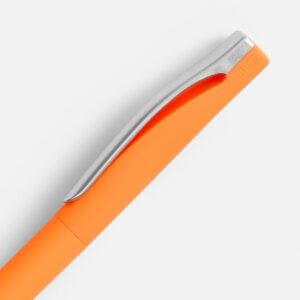 Ручка шариковая Pin Soft Touch, оранжевая — изображение 3