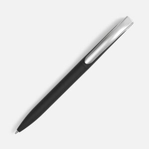 Ручка шариковая Pin Soft Touch, черная — изображение 2