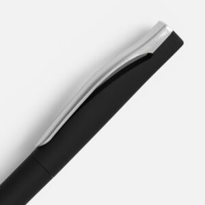 Ручка шариковая Pin Soft Touch, черная — изображение 3
