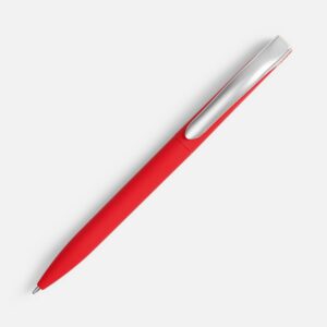 Ручка шариковая Pin Soft Touch, красная — изображение 2