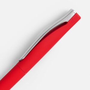 Ручка шариковая Pin Soft Touch, красная — изображение 3