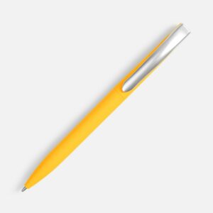 Ручка шариковая Pin Soft Touch, желтая — изображение 2