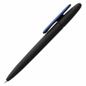 Ручка шариковая Prodir DS5 TRR-P Soft Touch, черная с синим — изображение 2
