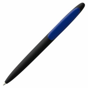 Ручка шариковая Prodir DS5 TRR-P Soft Touch, черная с синим — изображение 4