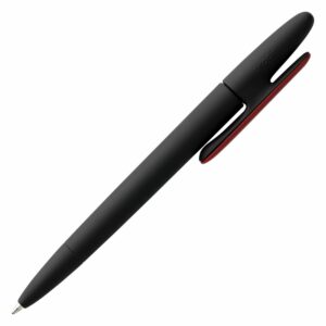 Ручка шариковая Prodir DS5 TRR-P Soft Touch, черная с красным — изображение 3