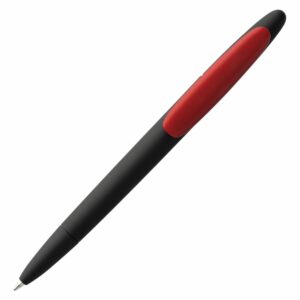 Ручка шариковая Prodir DS5 TRR-P Soft Touch, черная с красным — изображение 4