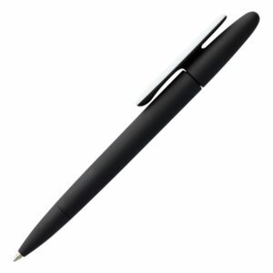 Ручка шариковая Prodir DS5 TRR-P Soft Touch, черная с белым — изображение 2