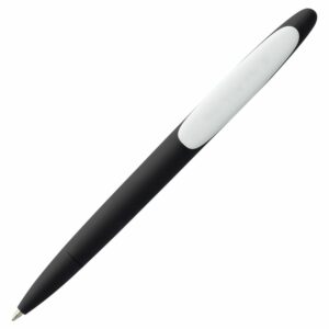 Ручка шариковая Prodir DS5 TRR-P Soft Touch, черная с белым — изображение 4