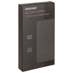 Внешний аккумулятор Uniscend All Day Compact 10000 мAч, черный — изображение 7