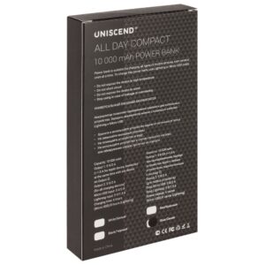 Внешний аккумулятор Uniscend All Day Compact 10000 мAч, черный — изображение 8