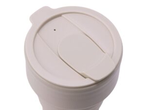 Силиконовый складной стакан GoCup, бежевый — изображение 6