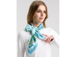 Платок Мелодия хрусталя, голубой — изображение 8