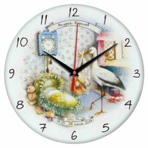 Часы стеклянные на заказ Time Wheel — изображение 5