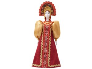 Подарочный набор: кукла фарфоровая, чай Малина с мятой, красный — изображение 15