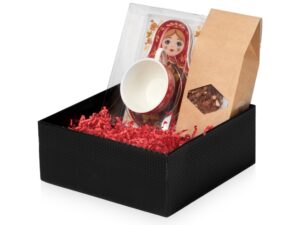 Подарочный набор: чайная пара, чай Глинтвейн, черный — изображение 2