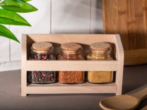 Набор Delicio из трех специй в подставке из бука — изображение 13