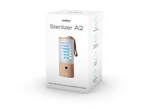 Портативная лампа бактерицидная ультрафиолетовая Rombica Sterilizer A2, белый/коричневый — изображение 4