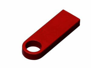 USB 3.0-флешка на 64 Гб с мини чипом и круглым отверстием, красный — изображение 2