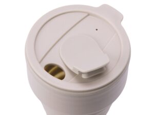 Силиконовый складной стакан GoCup, бежевый — изображение 5