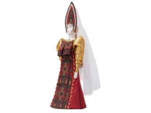 Подарочный набор: кукла фарфоровая, чай Малина с мятой, красный — изображение 13