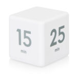 Таймер для тайм-менеджмента Time Capsule на 5-15-25-45 минут, софт-тач, белый
