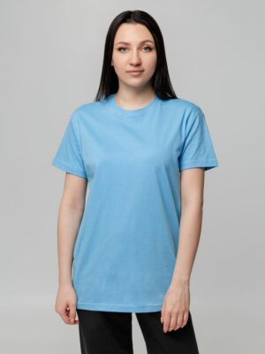 Футболка унисекс T-bolka 140, голубая — изображение 9