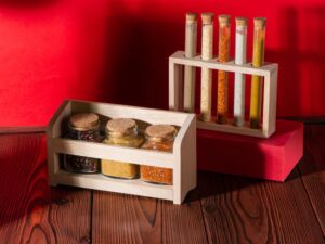 Набор Delicio из трех специй в подставке из бука — изображение 15