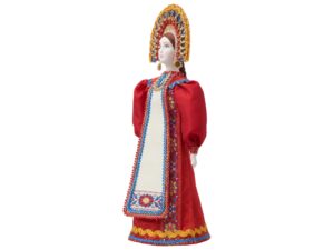 Подарочный набор: кукла фарфоровая, чай Малина с мятой, красный — изображение 10