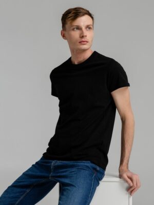 Футболка мужская Regent Fit 150, черная — изображение 6