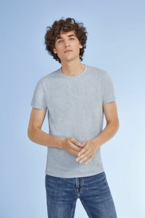 Футболка мужская Regent Fit 150, серый меланж — изображение 6