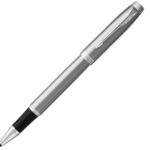 Ручка-роллер Parker IM Stainless Steel CT, стержень: F, цвет чернил: black, в подарочной упаковке