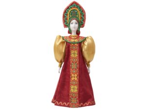 Подарочный набор: кукла фарфоровая, чай Малина с мятой, красный — изображение 5