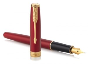Перьевая ручка Parker Sonnet Red GT Intense, перо: F, цвет чернил: black, в подарочной упаковке — изображение 3